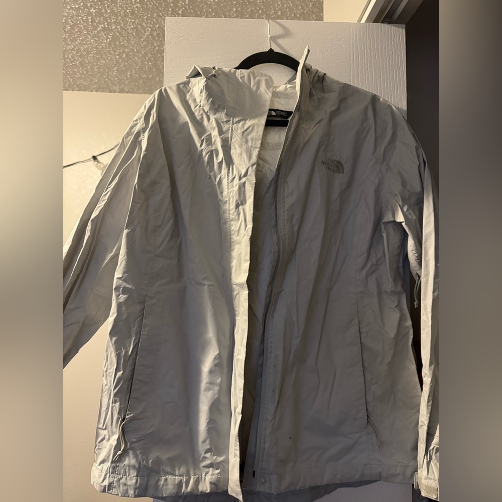 The North Face Womens Light Gray Raincoat